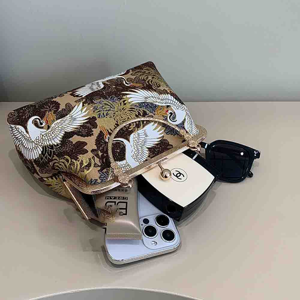 Chinese Style Embroidery Crossbody Bag Patchwork National Style Bags for Women Hasp Simple Fashion Women's Handbags