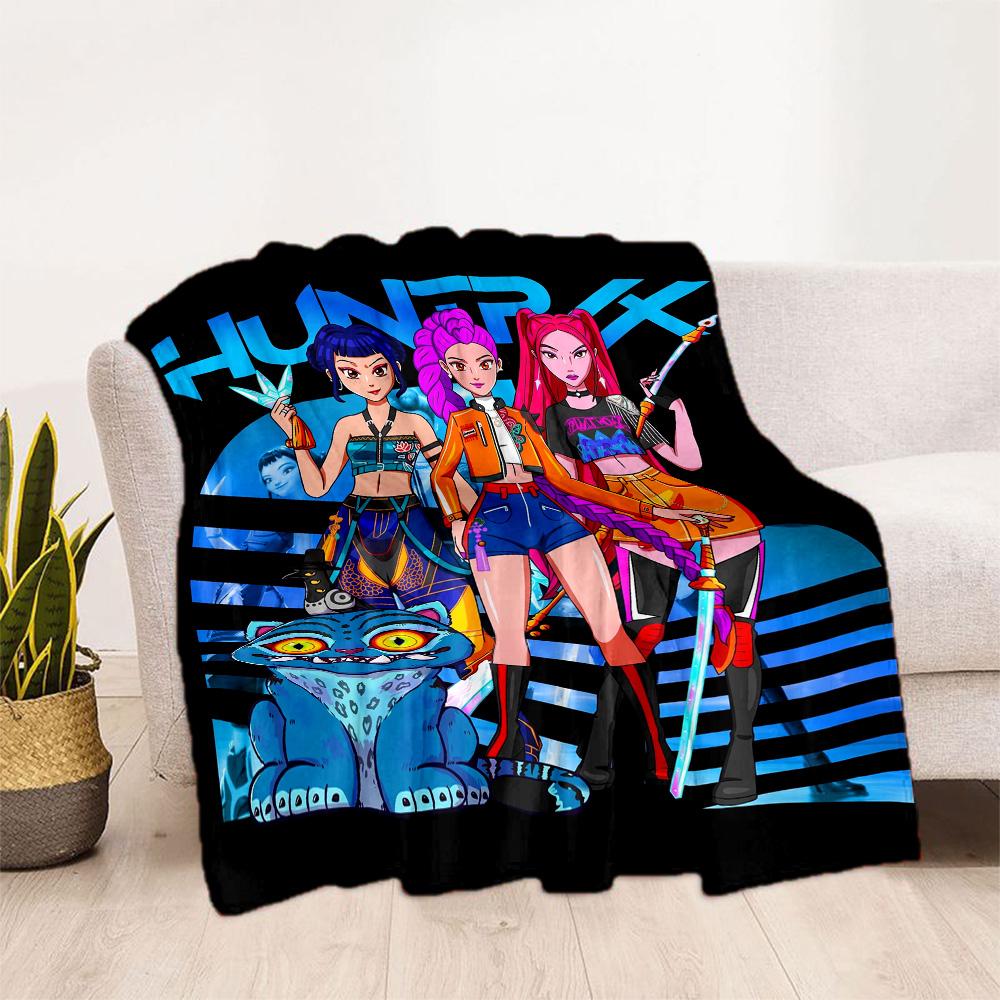 Huntrx Cyberpunk Fashion Blanket Comfortable Perfect for Chair Sofa Seaside All-Season Use Digital Print Best Holiday Gift for Friends Family