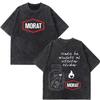 Summer Hot Sale Band Rock Music Morat Tour 2026 Print Vintage Washed T-shirts Hip Hop Fashion Men Women Gothic Cotton Oversized T-shirts