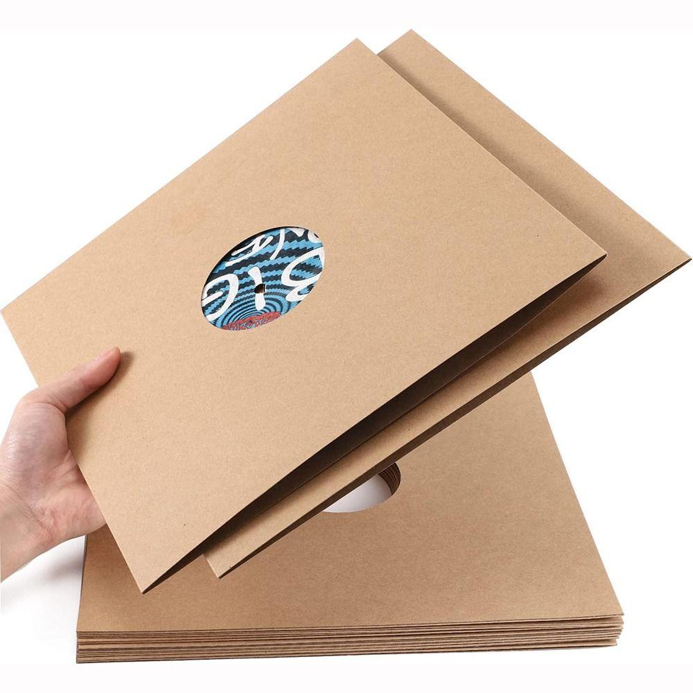 Kraft Paper Vinyl Records Sleeve Square Record Storage Bags New LP Vinyl Record Cover