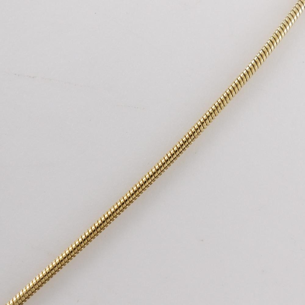Dior logo Necklace Plated Gold 10.3g Women Used