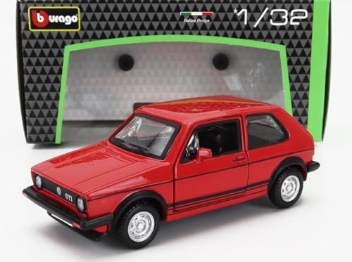 

Bburago Volkswagen Golf MKI GTi 1979 (Red) 1/32 Scale Diecast Model Car