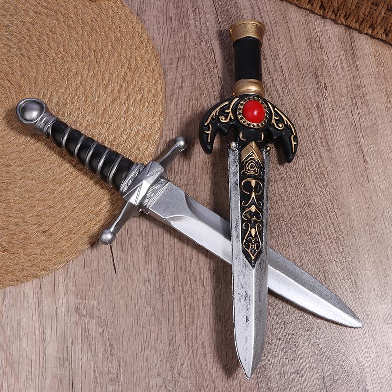 Simulare Pumnal Pumnal Copii Sabie Armă Film Cosplay Sabie Prop Joc de rol Cadou Armă de siguranță Model Jucărie Cadouri pentru copii