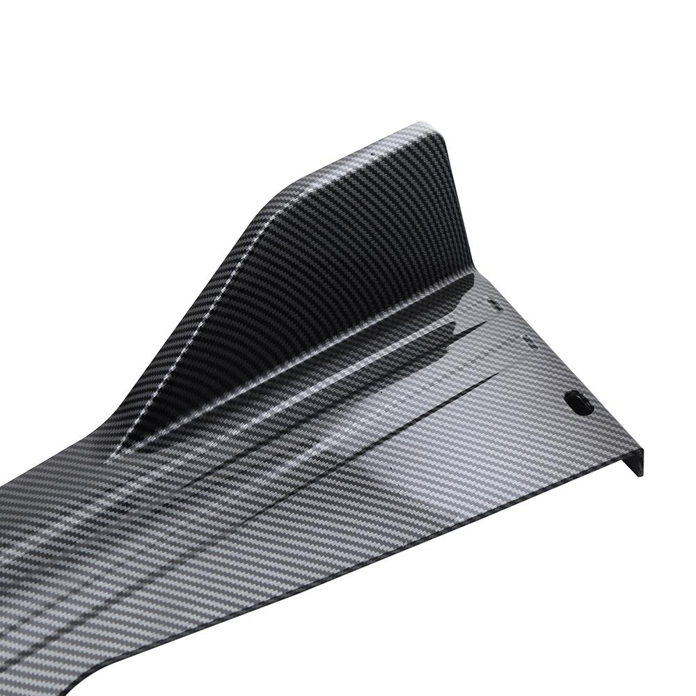 Rear Bumper Lip Splitter   Car Side  Fins Body Lip Spoiler Chin Skirt Protector, Black