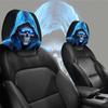 2pcs Vivid Printed Patterns Seat Headrest Protectors Auto Interior Decoration Cover  Year Round Use