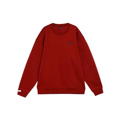 adidas Uformell genser med rund hals Lett sportsgenser med lange ermer Unisex genser Rød JM9095