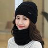 Beanie Scarf Set Men Women Winter Caps Cover Ears Winter Skullies Hat Wool Beanies Knitted Hat Scarf With Lining