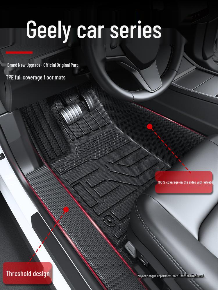 Geely TPE Full Surround Floor Mats for 2025 Models: Xingyuan, Xingrui, Xingjian 7, Xingyue L6, Galaxy E5, Boyue 25