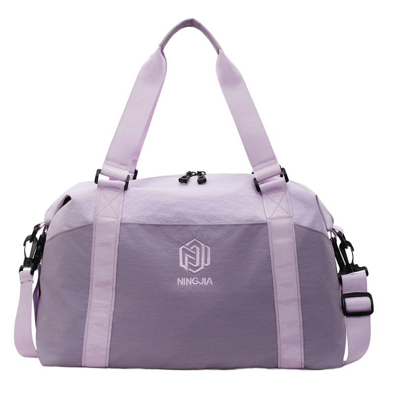 Reisetasche mit großem Fassungsvermögen, mehrfarbige Nähte, Fitnesstasche, Trocken- und Nassfach, Trainingstasche, Gepäcktasche