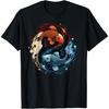 Harmonious Tees Koi Fisch Yin Yang T-Shirt - Schwarz - Klein - Unisex-Erwachsene