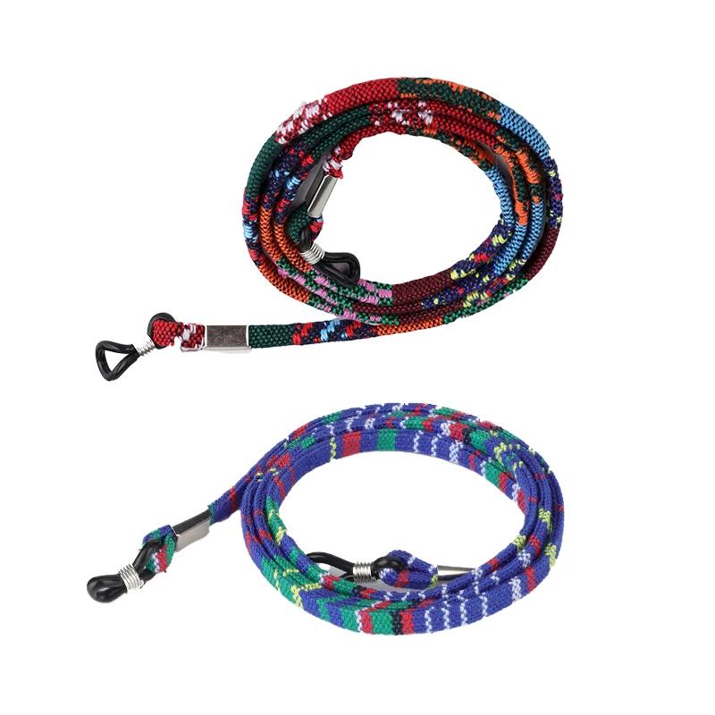 6pcs Bohemia Glasses Cord Lanyards Stretchy Eyeglasses String Skin Friendly Spectacles Rope Chains Elastic Eyewear Accessories