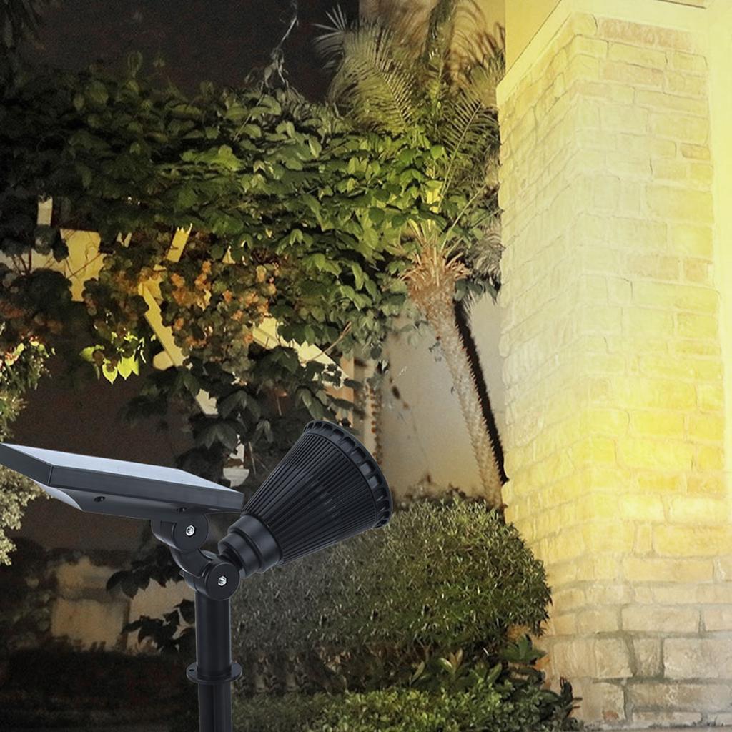 Waterproof 2pcs 7LED Solar Lawn Lights Spotlights Outdoor Garden Yard Landscape Spike Light