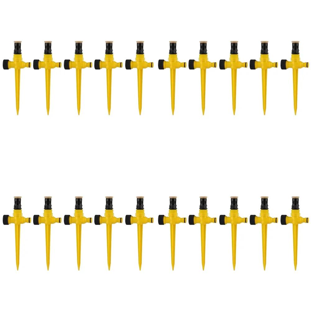 20-5pcs 360 Degree Rotation Auto Irrigation System 3 Gears Adjustable Irrigation Sprinkler For Garden Irrigation Watering Tools