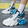 High-top Basketball Shoes Men's Shoes 2025 Autumn New Men's Sports Running Casual Soft-soled High-tide Shoes