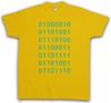 BINÄRCODE T-SHIRT Großes Binär-Silikon TV Bang Serie Tal 01 Alphabet Theorie-
