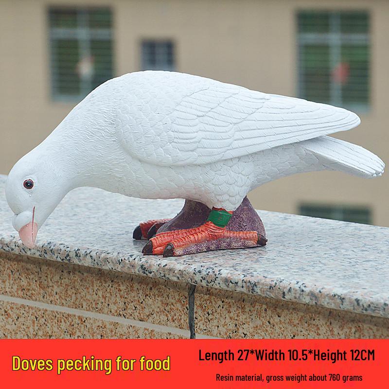 Dove Tree Resin Garden Ornaments: Outdoor Sculpture & Horticulture Set