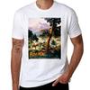 Auvergne, French Travel Poster T-Shirt T Shirts for Man Slim Fit T Shirt Men 100% Cotton Luxury Brand T-Shirt