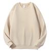 Mens Oversized Crewneck Sweatshirt Thick Fleece Lined Cotton Blend