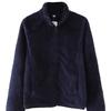 Women's Long Pile Fleece Jacket - Zipper Cardigan, Stand Collar, Warm Long Sleeve Top for Autumn/Winter