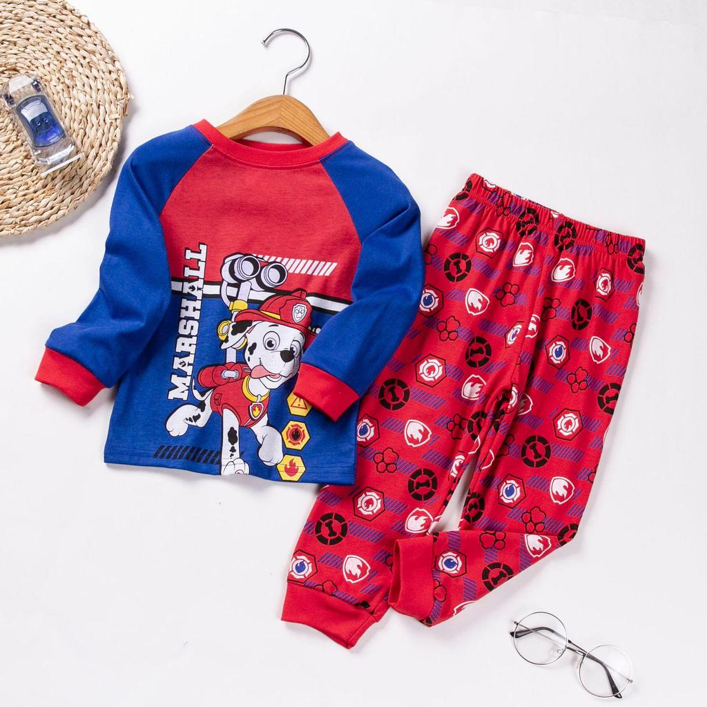 Set Pigiama a Manica Lunga con Stampa Paw Patrol per Bambini - Modelli Autunnali e Primaverili