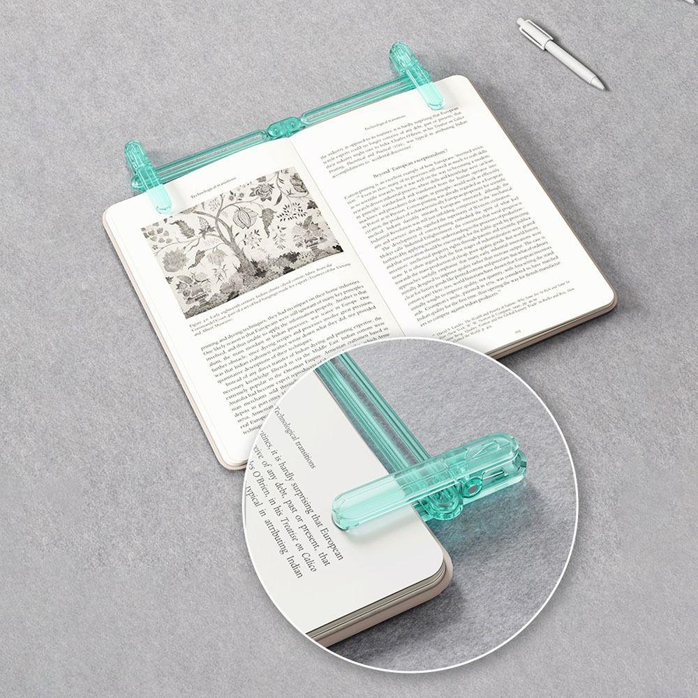 Transparent Book Page Clip Plastic Reading Book Clip New Book Page Holder Reading Accessories