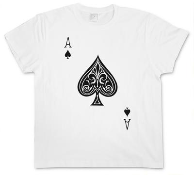 ACE OF SPADES I T-Shirt Mens Womens Tees Top - Spade Ace Poker Card Casino Las Karte Royal Flush Pik