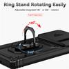 For Xiaomi Poco M6 Pro 4G Case Slide Camera Armor Phone Case For Poko Little M 6 6M PocoM6 M6Pro Magnetic Holder Ring Back Cover