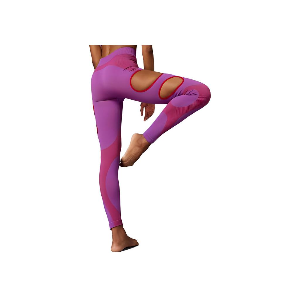 adidas X Rui Zhou Collaborazione FW23 Pantaloni Sportivi Aderenti con Design Vuoto Pantaloni da Donna Viola Brillante IB1266