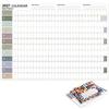 Layout Multicolore Planner Annuale 2027 Calendario Cartaceo Foglio Pianificatore Pianificazione Ufficio Domestico