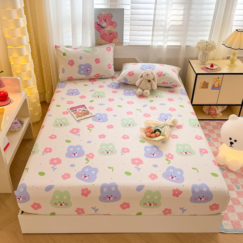 

Простыня на подкладке из чистого хлопка, одноместное покрывало размера «queen-size», благоприятное для кожи простыни, домашнее постельное белье couvre Lit (Нет наволочки) Single 120x200cm 1pc