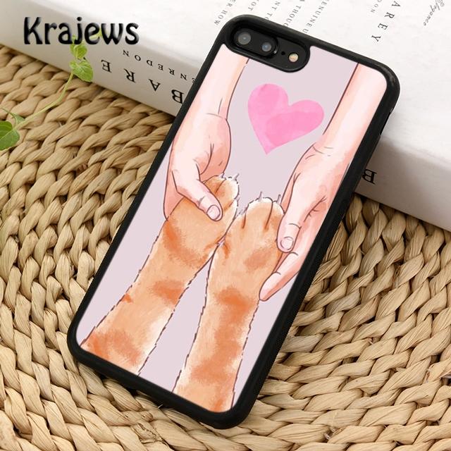 Krajews Funny Paws Soft Phone Case Cover For iPhone 17 Air 16 15 14 plus 11 12 13 pro max coque Shell Fundas