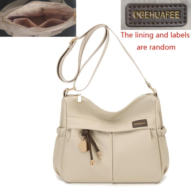 

Large Capacity Nylon Shoulder Bag Women s Messenger Bag грязно-белый
