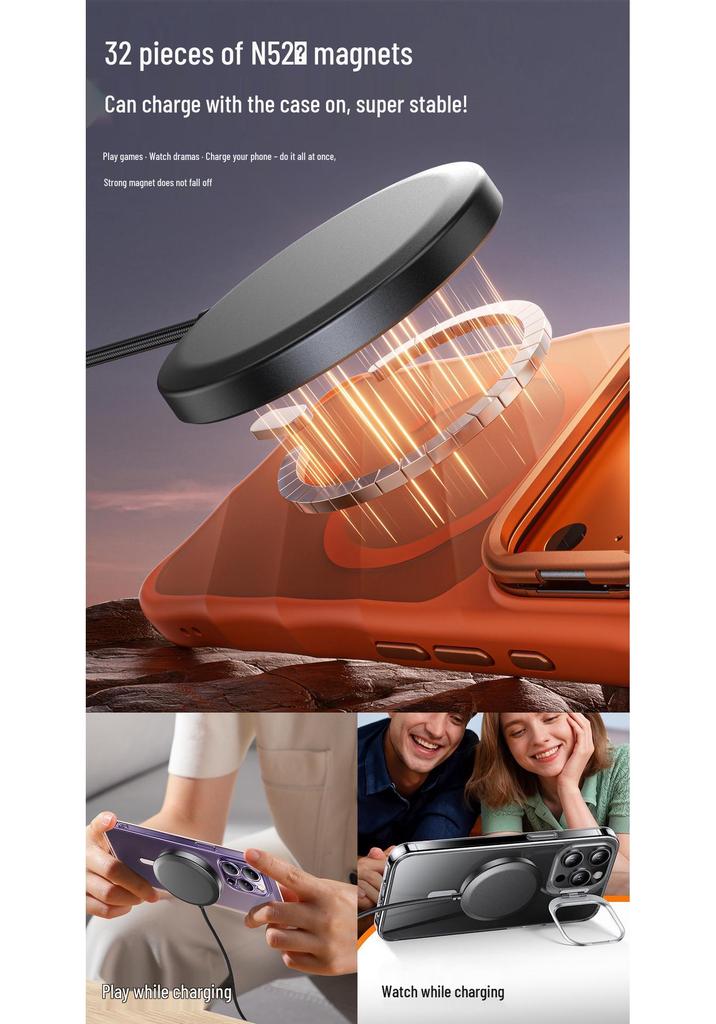 25W MagSafe Magnetic Wireless Charger for Apple, Huawei, Android - Car & Desktop Fast Charging