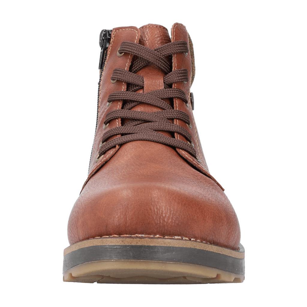 Ботинки Rieker 30040 на шнуровке коричневые