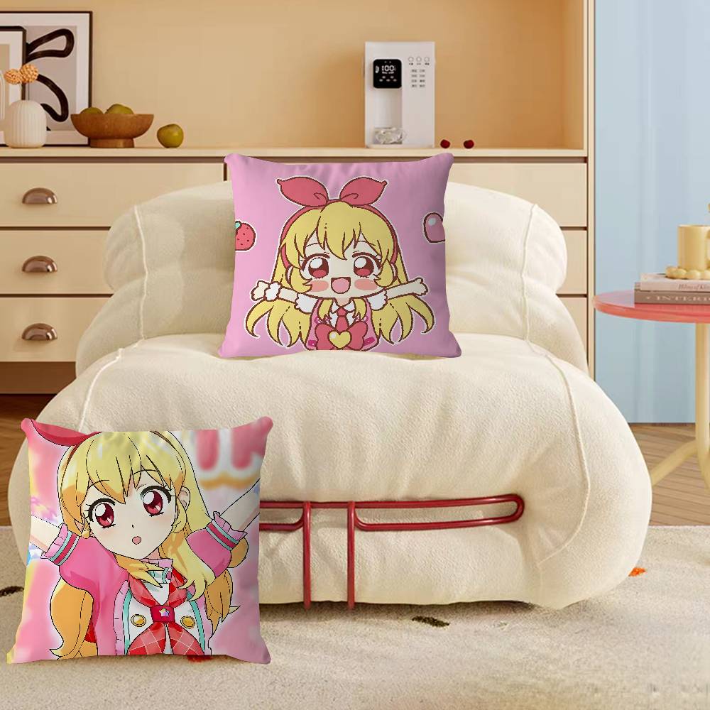 Aikatsu Anime Stitch Lucky Dragon Pillow Cover Sofa Cushion Cover Home Room Decoration Children Gift