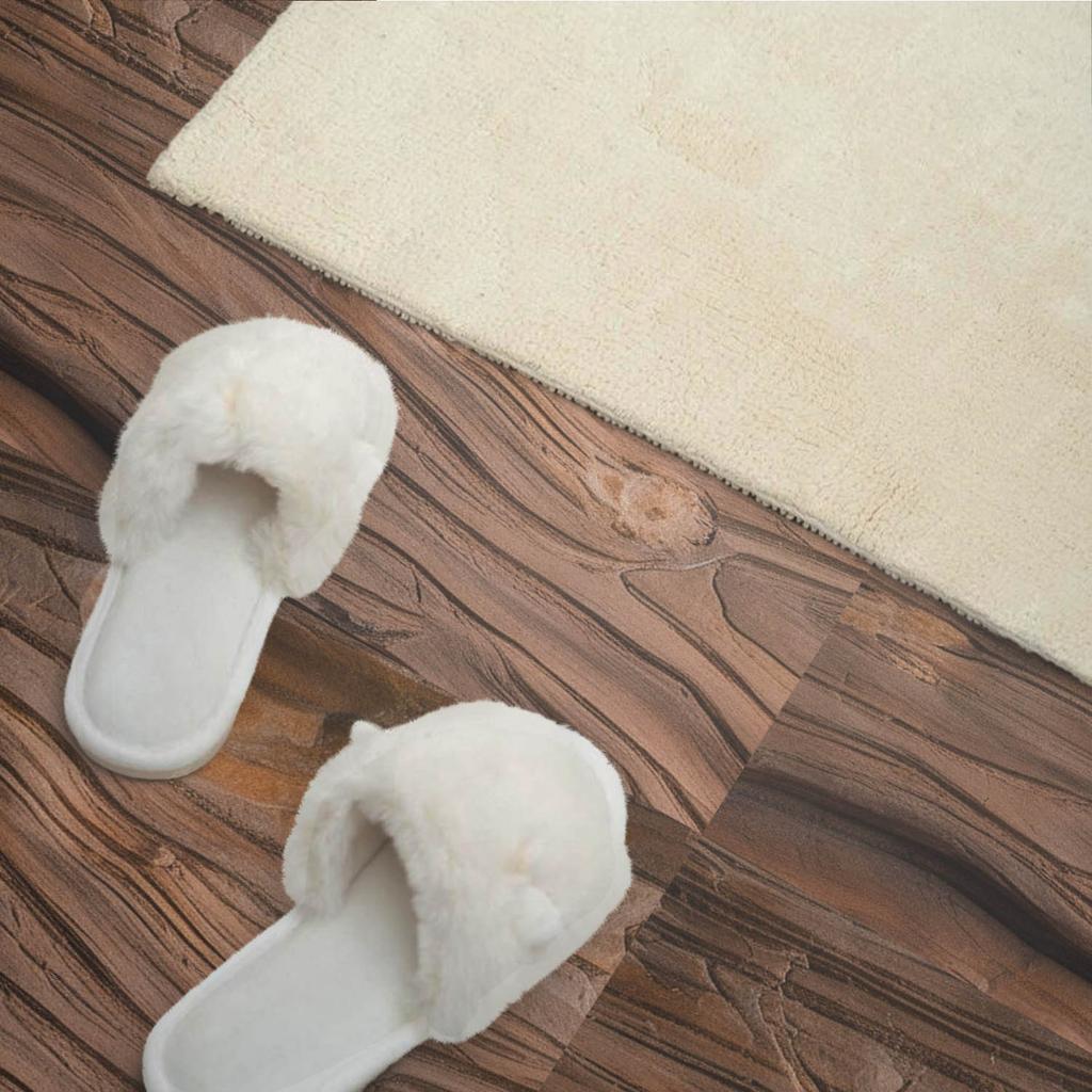 Set of Vinyl Tiles with Pattern for Living Room Self-Adhesive Natural Wood Grain 6X60X30 Cm
