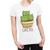 1Tee Womens Catctus Cute Cacti T-Shirt