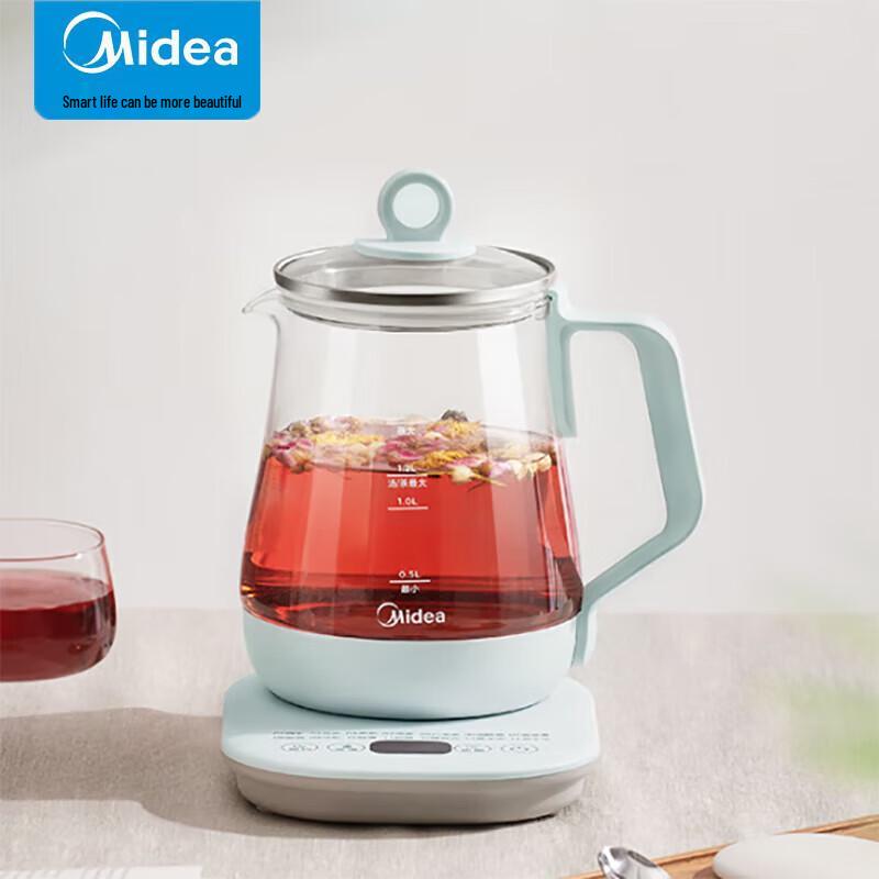 Midea 1.5L Smart Health Kettle with 14 Functions CN plug (adapter included)