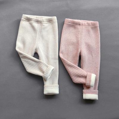 Kids Clothing Thicken Warm Cashmere Pants For Girls Autumn Winter Korean Childrens Plus Velvet Trousers Girls Legging