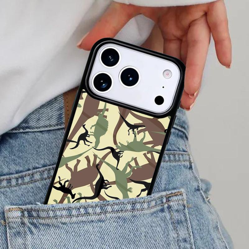 Dinosaur pattern Phone Case for iPhone 16e 15 14 13 12 17 Pro Max Plus Air 17pro Cover Coque