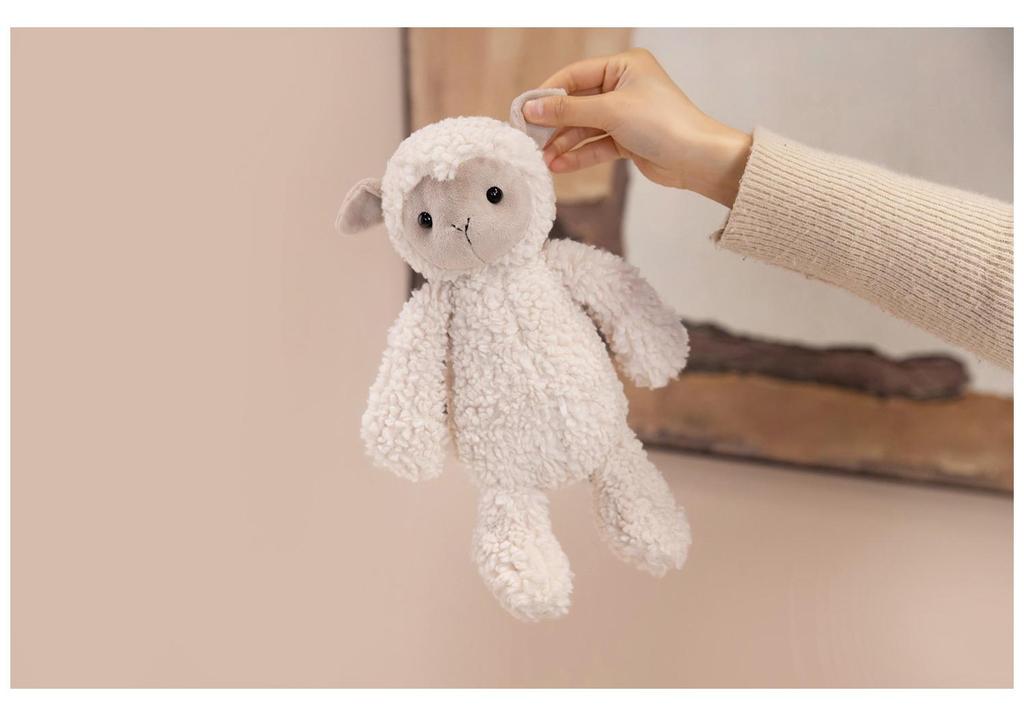 Cute Lamb Wool Plush Toy - Soothing Doll & Charming Companion for Girls