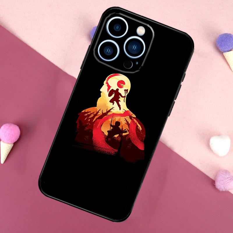 God of War Game Phone Case For iPhone 14 12 11 13 Pro Max Cover on iPhone 13 Mini X XS Max XR Coque