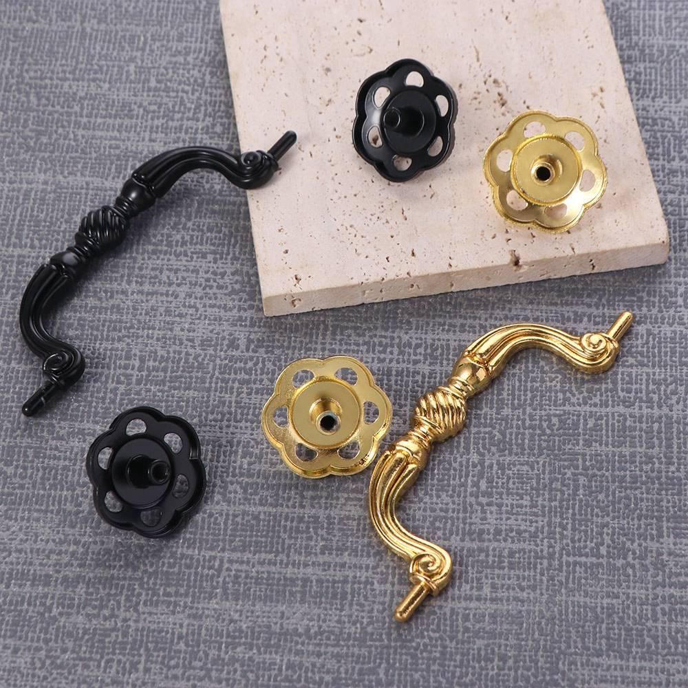 5pcs Luxury Wardrobe Drawer Pulls Furniture Hardware European ring handle  Cupboard