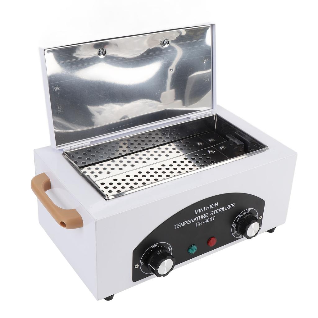 High Temperature Cleaning Box with Timer 300W Adjustable 1.5L Salon Barber Hairdressing Tool Equipment Metal Tools Dry