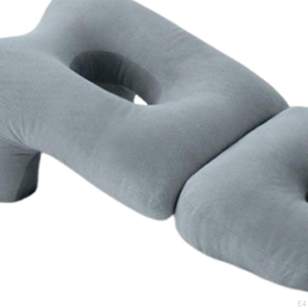 Face Down Pillow Home Massage Removable Cover, Versatile Soft Neck Support with Arm Hole for