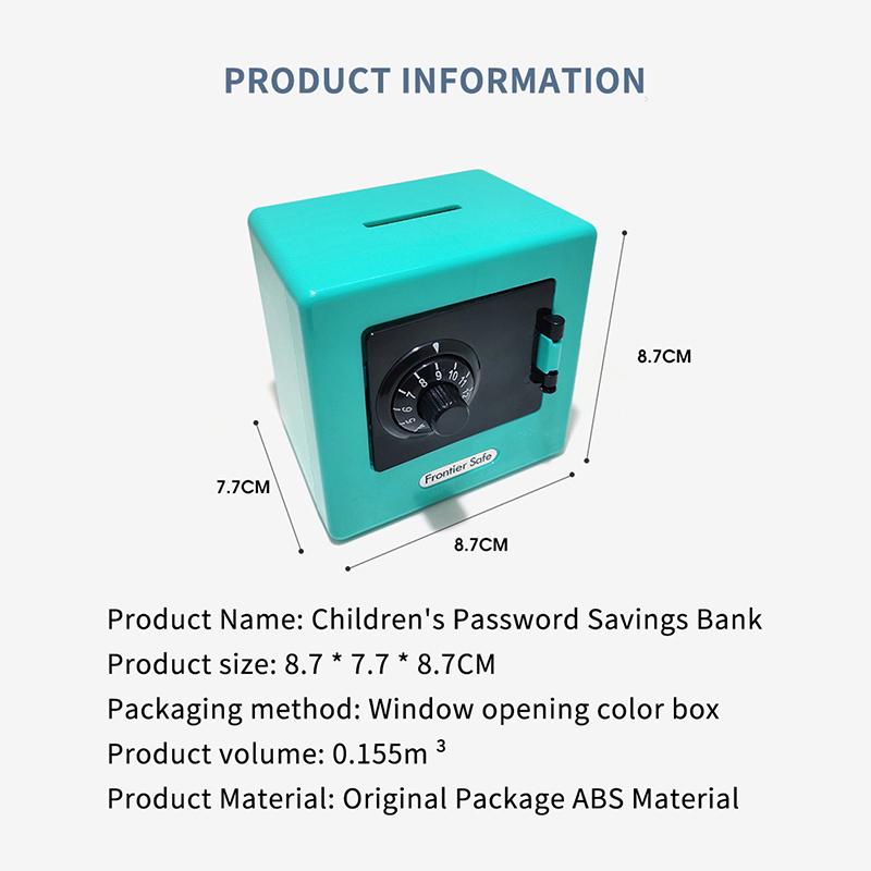 Mini Bank Money Box Retro Rotating Password Cash Coins Saving Box Bank Safe Box Automatic Deposit Banknote Christmas Gift