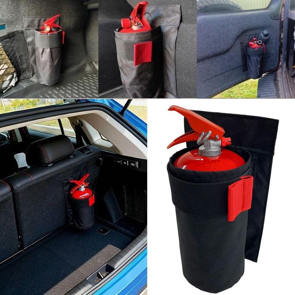 Wear-Resistant Fire Extinguisher Storage Bag Trunk Mount Car Extinguisher Bag Commuting Space