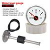 52mm Water Level Gauge With Water Level Sensor 0-190 Ohm Water Tank Level Indicator With Red Backlight 100-500mm Sensor