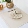 Cloth Napkins Set of 10-17x17 Inch Classic Hemstitch Mitered Corner Soft Dinner Napkins Cloth Washable for Weddings Parties