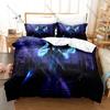 Fatui Harbinger Pantalone Duvet Cover + 2 Pillowcases, Unique Game Pattern Bedding Set for Genshin Fans Collection
